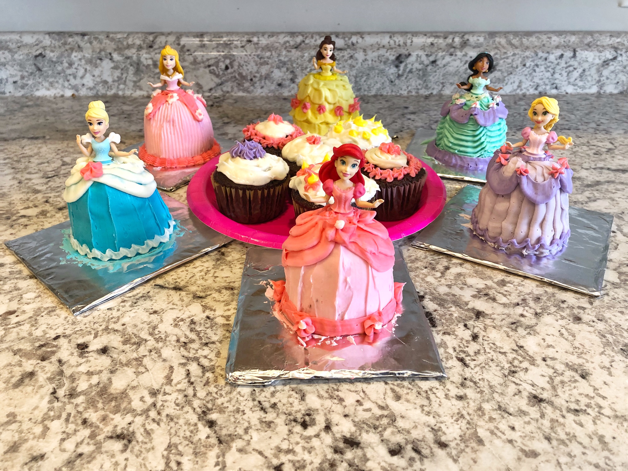 Disney Princess Cupcakes: Special Birthday Cake for Daughter’s 5th Birthday!