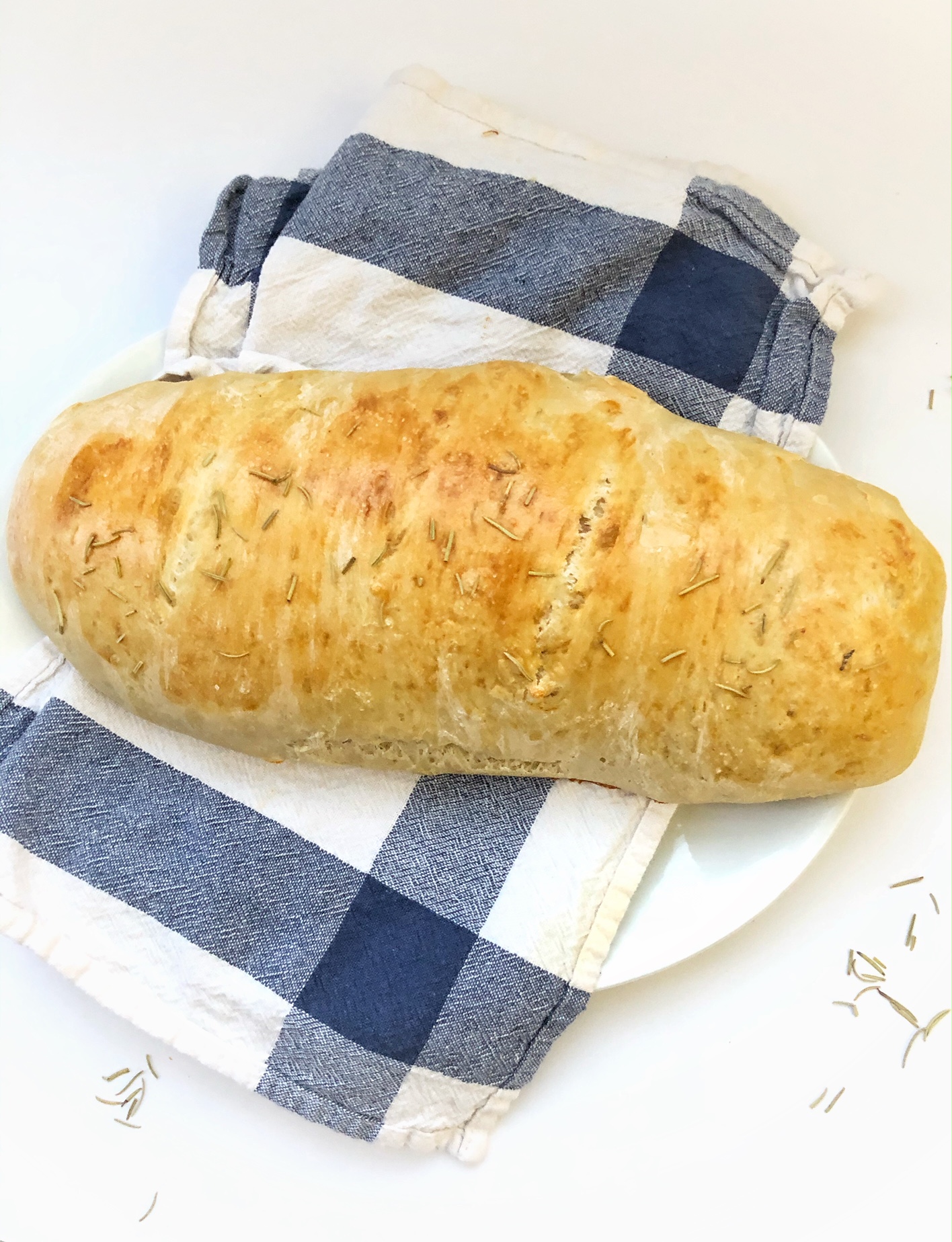 Sea Salt & Rosemary Easy Bread