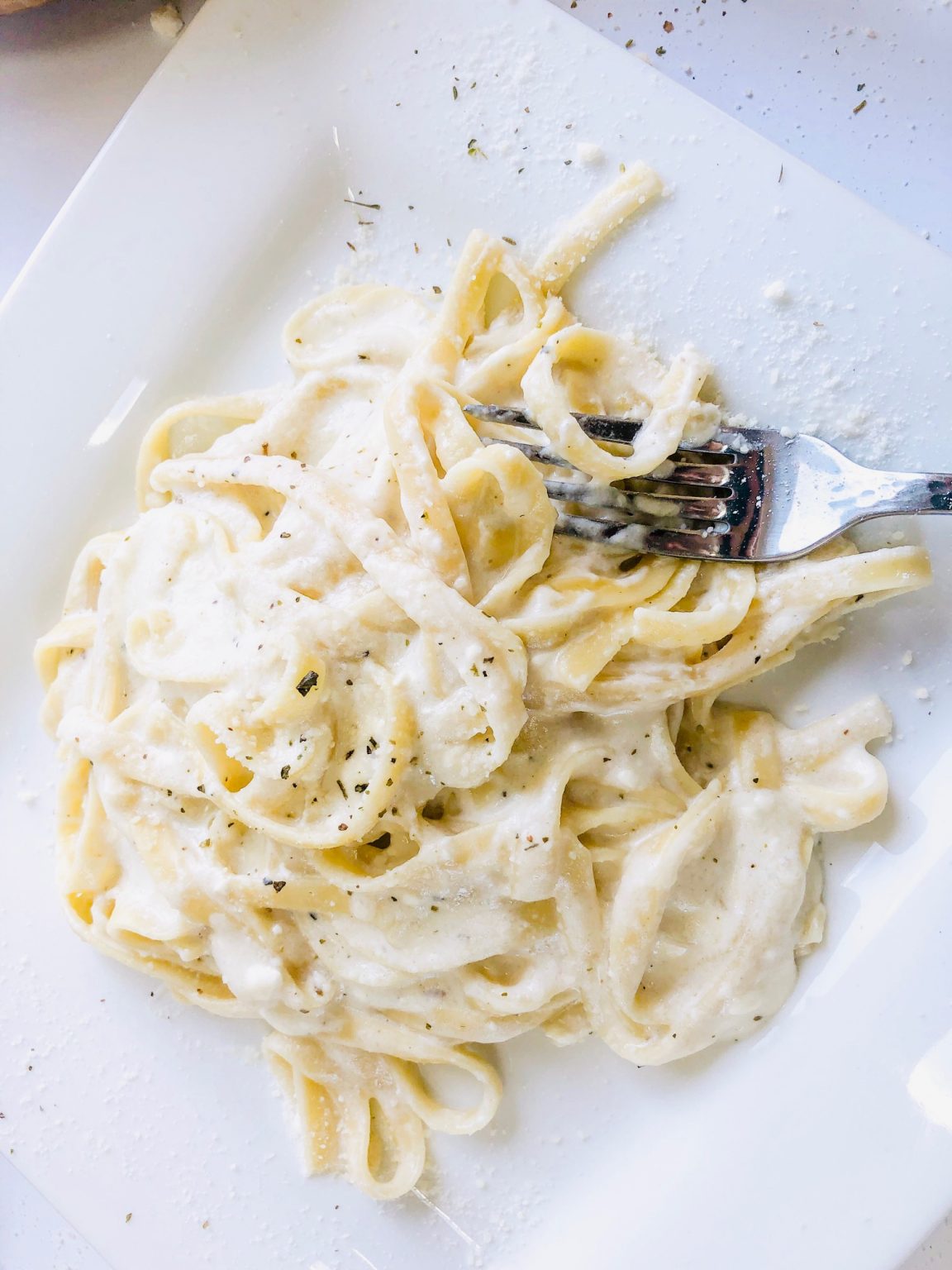 Lighter Fettuccine Alfredo Sauce Recipe Our Journey To Home