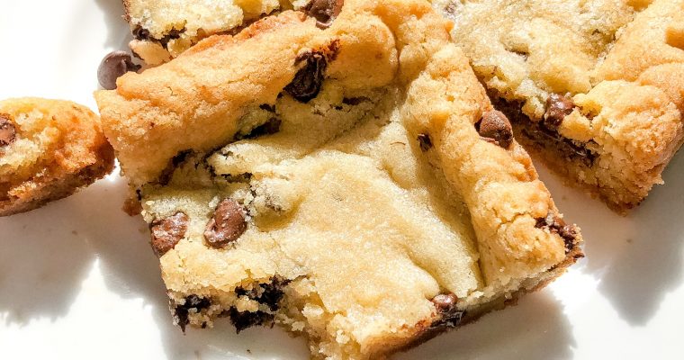 The Best Chocolate Chip Cookie Bars Ever!