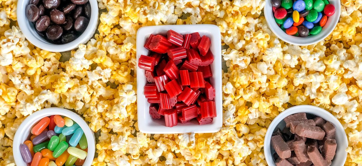 Movie night snack tray