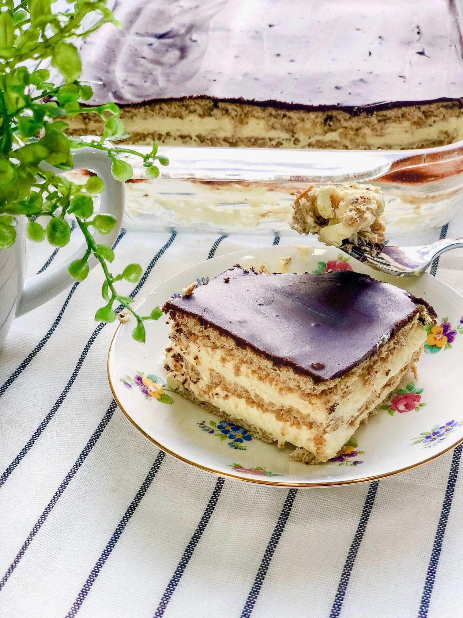 Old Fashioned Chocolate Eclair Cake