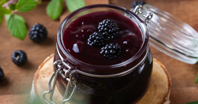 Easy Sure-Jell Less Sugar Blackberry Freezer Jam Recipe